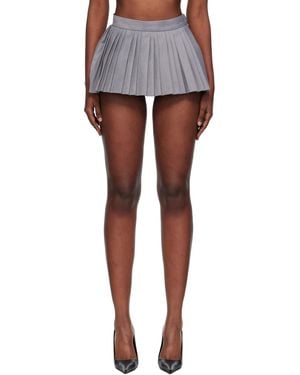 Pushbutton Mini Jupe-Short Ample Grise - Noir