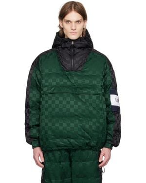 Tommy Hilfiger Green & Black Monogram Down Jacket