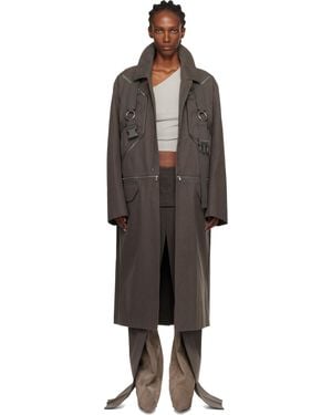 Rick Owens Concordians Runway Blixa Jumbo Mac Coat - Black
