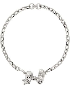 Mondo Mondo Bow Choker - Metallic