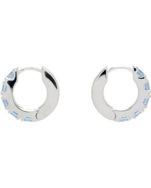 Hatton Labs Facet Hoop Earrings - Metallic