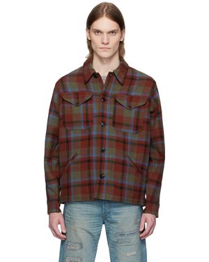 RRL Wool Ace Cruiser Shirt Jacket - Brown