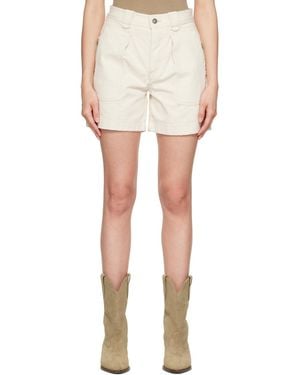 Isabel Marant Off- Eveja Shorts - White