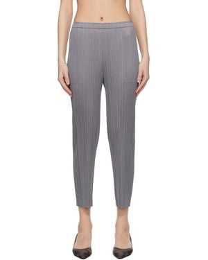 Pleats Please Issey Miyake Basics Trousers - Black