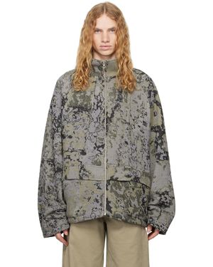 Serapis Blouson Gris À Manches Raglan - Multicolore
