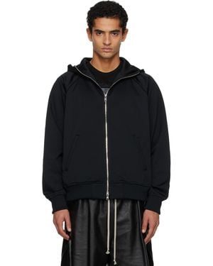 Mastermind Japan Stitched Hooded Track Jacket - Black