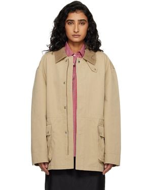 DUNST Cotton Chore Jacket - Natural