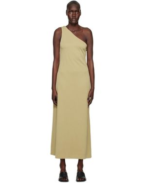 Third Form Robe Midi Form Kaki À Bretelle Unique - Noir