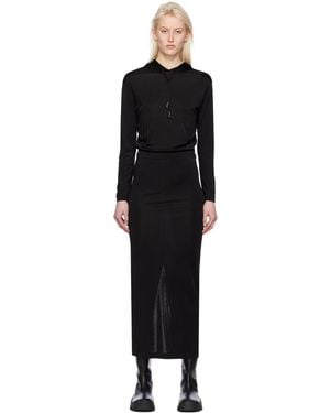Dion Lee Gathered Maxi Dress - Black