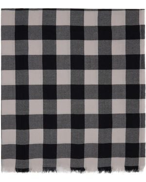 Rick Owens Concordians Jumbo Plaid Scarf - Black