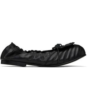 No Idea Big Foot Football Flat Loafers - Black