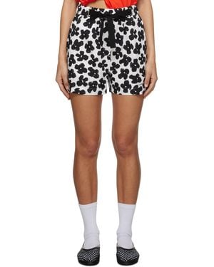 MSGM Floral Shorts - Black