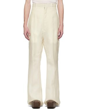 Rick Owens Off- Hollywood Dirt Bolan Pants - Natural