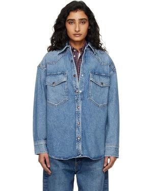 Agolde Lotta Denim Shirt - Blue