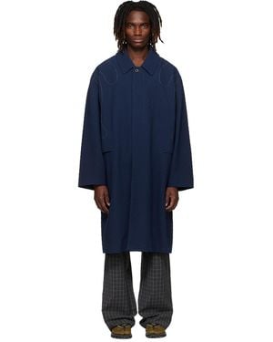 Kiko Kostadinov Euri K-Shoulder Coat - Blue