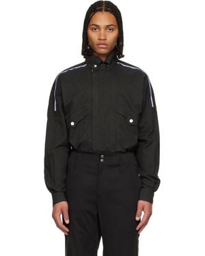 Kiko Kostadinov Chemise Vig Verte - Noir