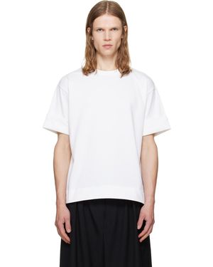 Simone Rocha Fitted Wire Turnup T-Shirt - White