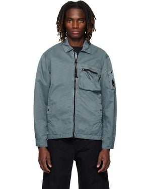 C.P. Company Panama-R Zipped Lens Overshirt - Black