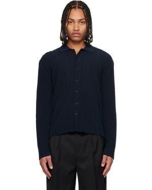LE17SEPTEMBRE Ribbed Cardigan - Blue