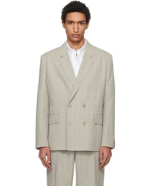 HUGO Modern-Fit Herringbone Weave Blazer - Multicolour