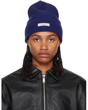 Nudie Jeans Blue Rib Beanie