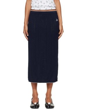 B.B. Wallace Serra Midi Skirt - Blue