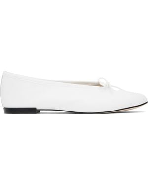 Marine Serre Repetto Edition Lilouh Soft Nappa Ballerina Flats - Black