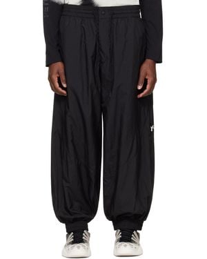 Y-3 Raw Edge 3 Stripes Nylon Shell Track Trousers - Black