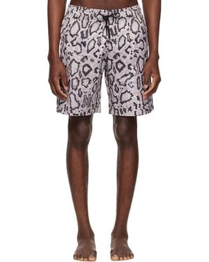 Amiri Off- & Snake Swim Shorts - Multicolour