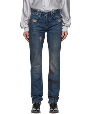 AARON ESH Washed Jeans - Blue