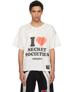 RIVINGTON roi Rebis Off- 'Secret Societies' Tyler T-Shirt - White