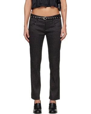 R13 Tailored Boy Straight Pants - Black
