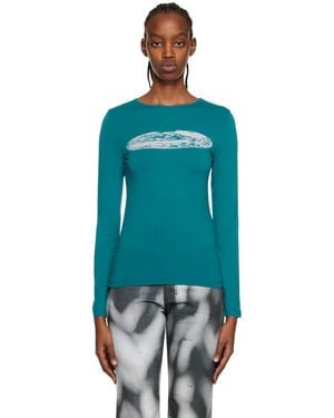 Serapis Globe Long Sleeve T-shirt - Blue