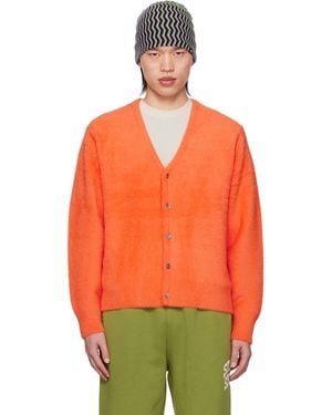 Stussy Button Cardigan - Orange