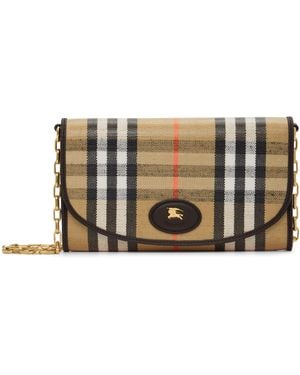 Burberry Highlands Chain Strap Wallet - Black