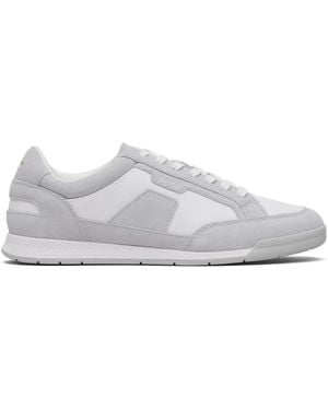 BOSS Satin Low Trainers - Black