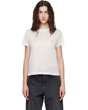Agolde Long Line Adine T-Shirt - White