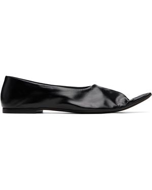 KHAITE Marlene Ballerina Flats - Black