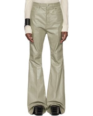 Rick Owens グリーン Hollywood Bolan ブーツカット ジーンズ - ナチュラル