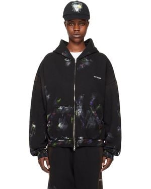 we11done Painted Hoodie - Black