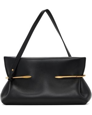 Givenchy Pochette Souple Noire À Plis