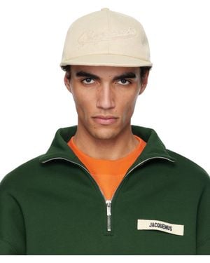 Jacquemus オフホワイト The Baseball キャップ - グリーン