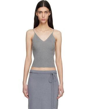 LE17SEPTEMBRE Anne Sleeveless Knit Tank Top - Black