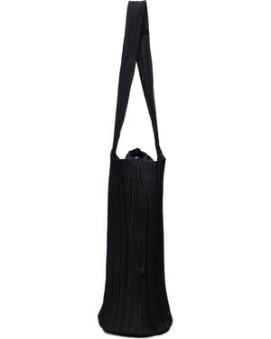 Pleats Please Issey Miyake Pleats Swan Tote - Black