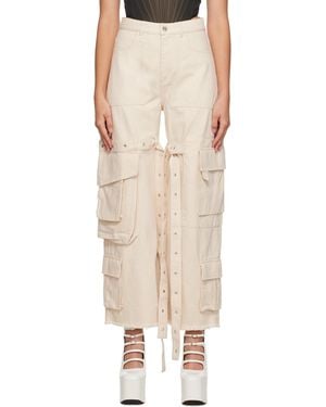 Marques'Almeida Marques Almeida Multipocket Jeans - Natural