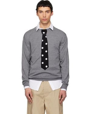 Moschino Extra-Fine Merino Wool Intarsia Jumper - Black