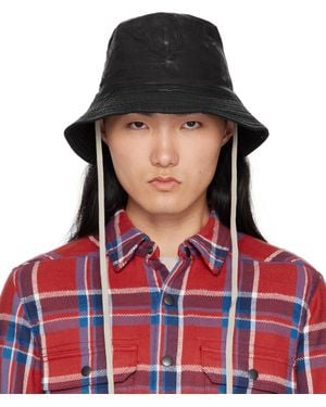 Rick Owens ブラック 'Hollywood' Gilligan バケットハット - レッド