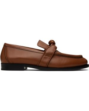 Bottega Veneta ブラウン Astaire ローファー - ブラック