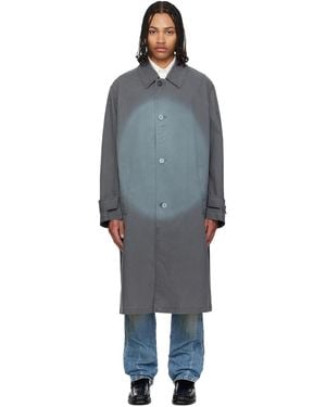 MM6 by Maison Margiela Spotlight Fading Coat - Blue
