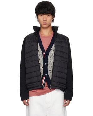 Moncler Quilted Down Cardigan - Black